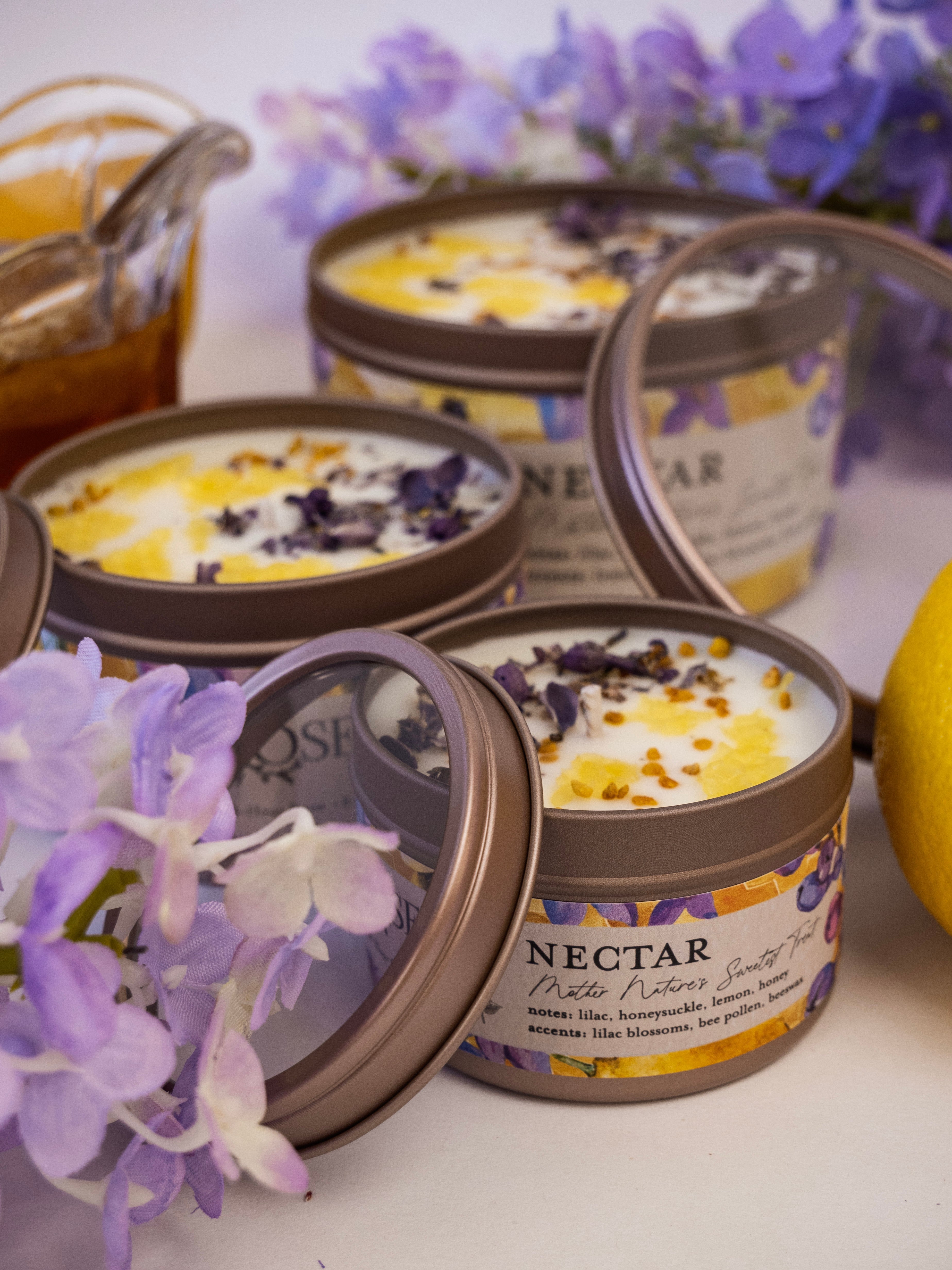 NECTAR Lilac Lemon Honey Candle