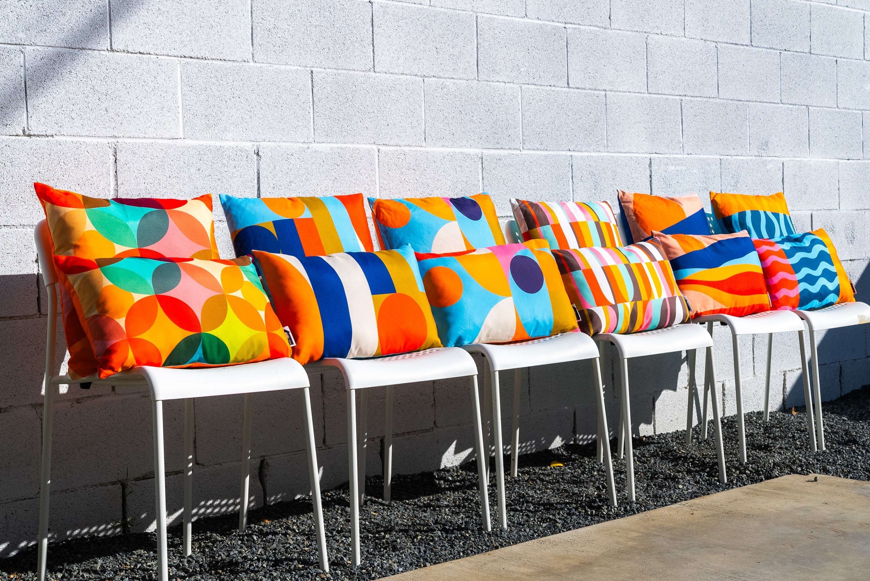 Starburst double-sided Bolster Pillow - 11.8" x 19.7"